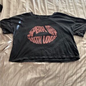 Vintage Canvas• Crop Top • Size Small